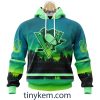 San Jose Sharks With Special Northern Light Design 3D Hoodie, Tshirt