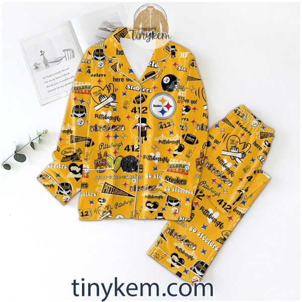 Pittsburgh Steelers Icons Bundle Pajamas Set