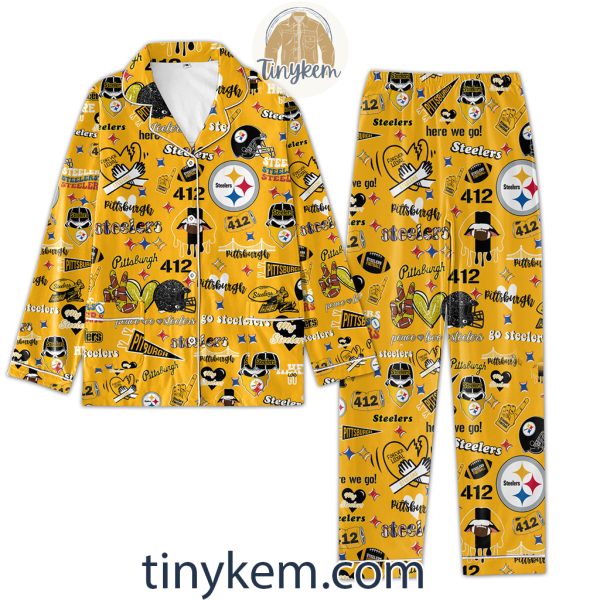 Pittsburgh Steelers Icons Bundle Pajamas Set