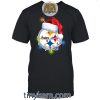 Philadelphia Eagles With Santa Hat And Christmas Light Shirt