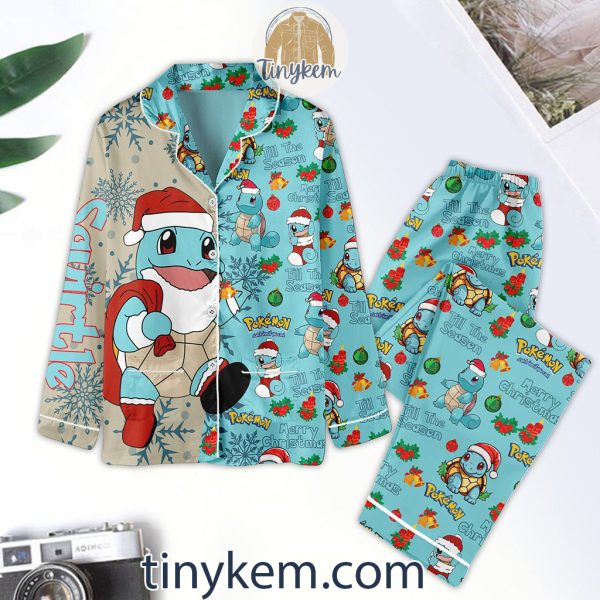 Pokemon Christmas Squirtle Water Pajamas Set