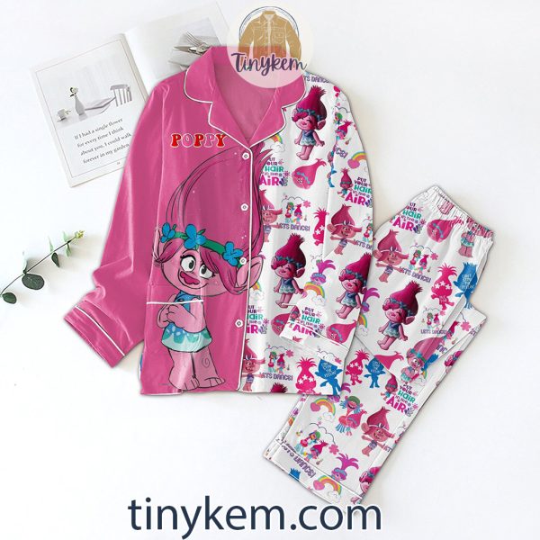 Poppy Trolls Pink Pajamas Set