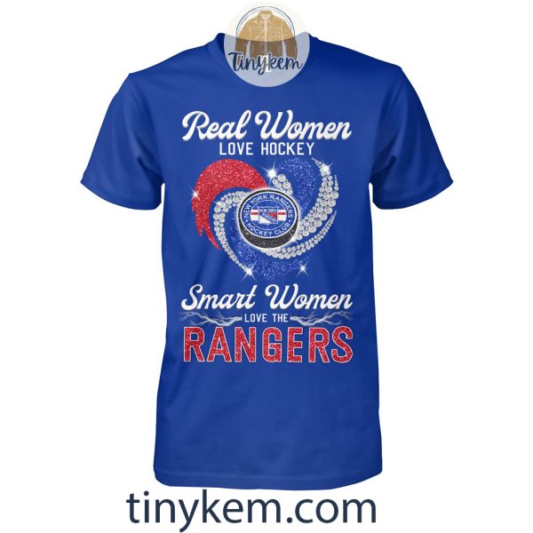 Real Women Love Hockey Smart Women Love NY Rangers Shirt