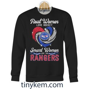 Real Women Love Hockey Smart Women Love NY Rangers Shirt2B3 Crm8R