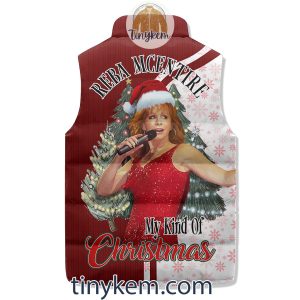 Reba McEntire Merry Christmas Puffer Sleeveless Jacket2B4 NQf4n