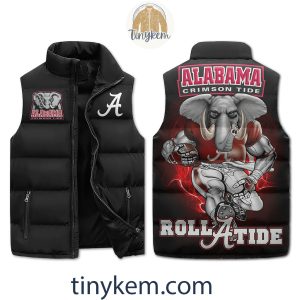 Roll Tide Football Elephant Puffer Sleeveless Jacket2B4 PpQgl