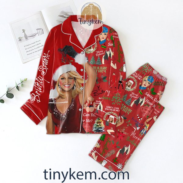 Santa Britney Spears Pajamas Set