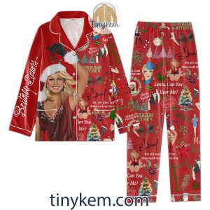 Santa Britney Spears Pajamas Set2B4 LXjGd