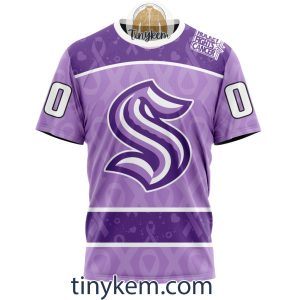 Seattle Kraken Purple Lavender Hockey Fight Cancer Personalized Hoodie2C Tshirt2B6 uWUHZ