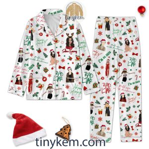 Selena Gomez Bad Liar Christmas Pajamas Set