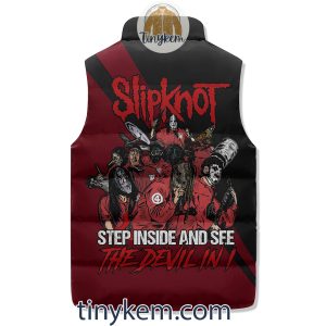 Slipknot Customized Puffer Sleeveless Jacket Step Inside And See2B2 YLhno