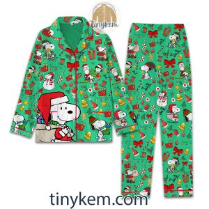 Snoopy Santa Christmas Pajamas Set