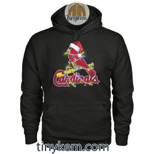 St. Louis Cardinals Logo With Christmas Light Unisex Tshirt