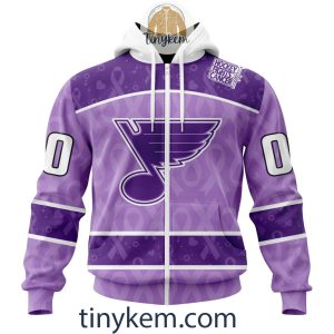 St. Louis Blues Purple Lavender Hockey Fight Cancer Personalized Hoodie2C Tshirt2B2 ra25m