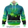 Tampa Bay Lightning With Special Northern Light Design 3D Hoodie, Tshirt