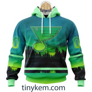 St. Louis Blues Shamrocks Customized Hoodie, Tshirt: Gift for St Patrick’s Day