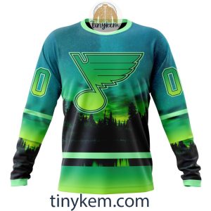 St. Louis Blues With Special Northern Light Design 3D Hoodie Tshirt2B4 1ZIqP