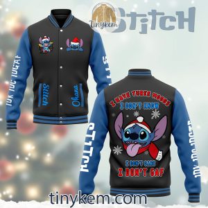 Stitch And Angel Couple Personalized Baseball Jacket: Gift For Girlfriend