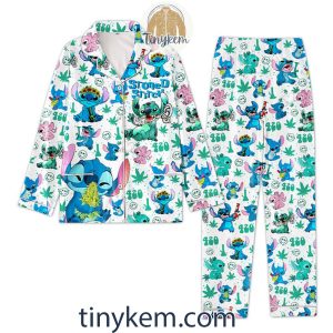 Stoned Stitch 420 Pajamas Set2B2 WhKme