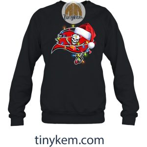 Tampa Bay Buccaneers With Santa Hat And Christmas Light Shirt2B3 TdbeL