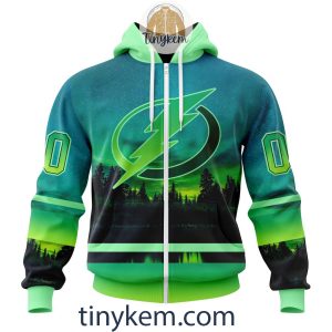 Tampa Bay Lightning With Special Northern Light Design 3D Hoodie Tshirt2B2 DO9ST