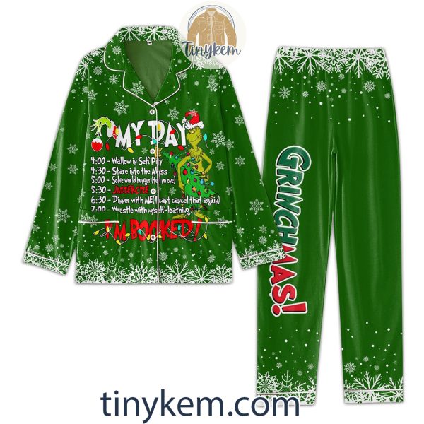 The Grinch Schedule Christmas Pajamas Set