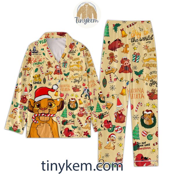 The Lion King Christmas Pajamas Set: Hakuna Matata