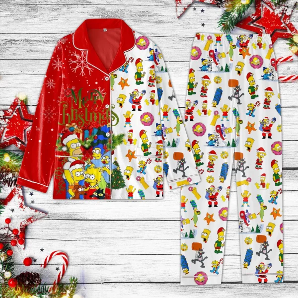 The Simpson’s Family Christmas Pajamas Set