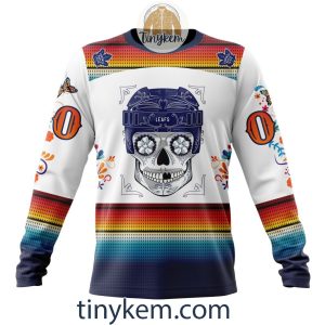 Toronto Maple Leafs With Dia De Los Muertos Design On Custom Hoodie Tshirt2B4 cjxRz
