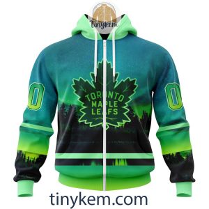 Toronto Maple Leafs With Special Northern Light Design 3D Hoodie Tshirt2B2 XDGzU
