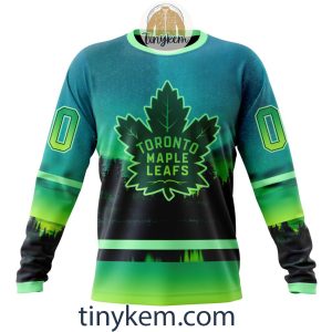 Toronto Maple Leafs With Special Northern Light Design 3D Hoodie Tshirt2B4 Z6wtC