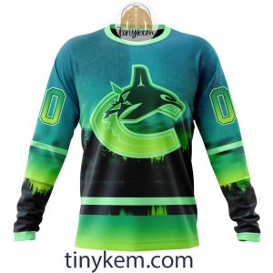 Vancouver Canucks With Special Northern Light Design 3D Hoodie Tshirt2B4 3MfkV