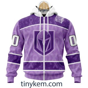 Vegas Golden Knights Purple Lavender Hockey Fight Cancer Personalized Hoodie2C Tshirt2B2 Nxmln