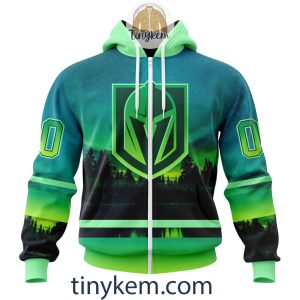 Vegas Golden Knights With Special Northern Light Design 3D Hoodie Tshirt2B2 Q31Iy