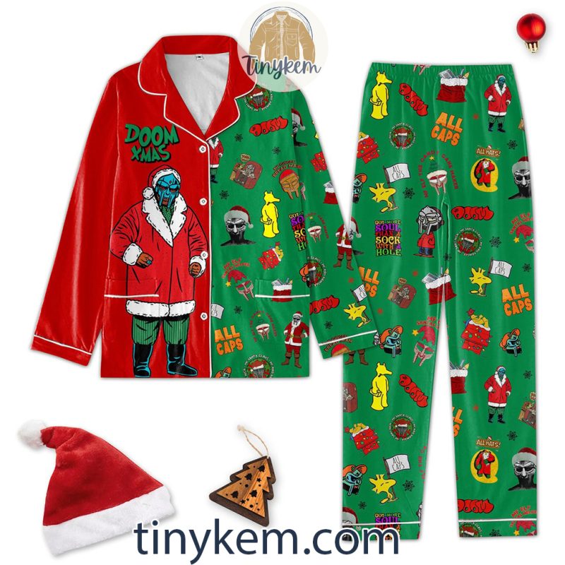 Vintage MF Doom Xmas Pajamas Set - Tinykem