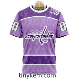 Washington Capitals Purple Lavender Hockey Fight Cancer Personalized Hoodie2C Tshirt2B6 MrBhD