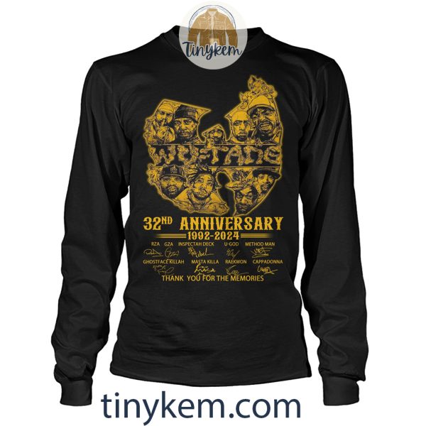 Wu-tang Clan 32ND Anniversary 1992-2024 Unisex Tshirt