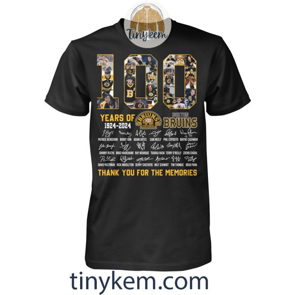 100 Years Of Boston Bruins 1924-2024 Tshirt