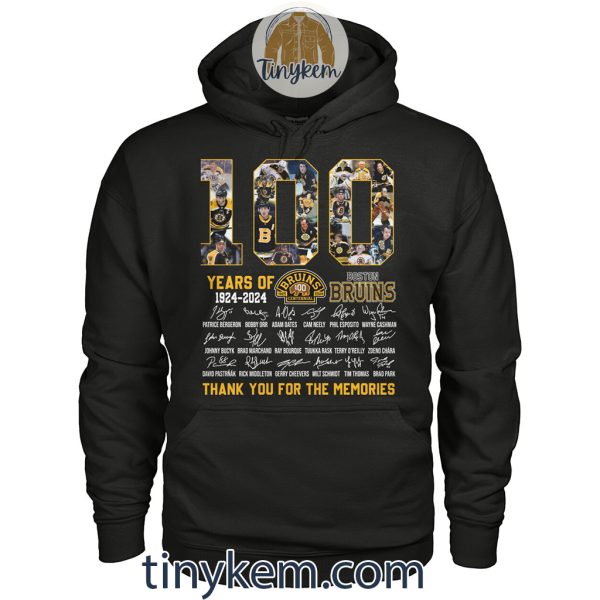 100 Years Of Boston Bruins 1924-2024 Tshirt