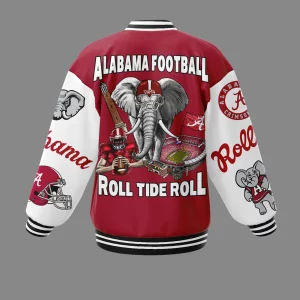 Alabama Crimson Tide Baseball Jacket Roll Tide2B3 OJqPv