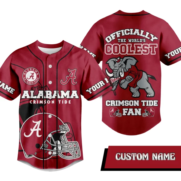 Alabama Football Customized Baseball Jersey: The World’s Coolest Crimson Tide Fan