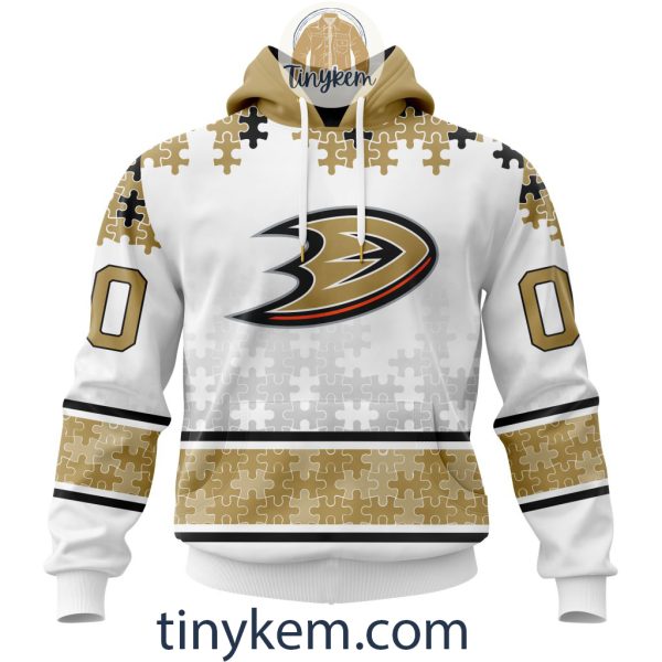 Anaheim Ducks Autism Awareness Customized Hoodie, Tshirt, Sweatshirt