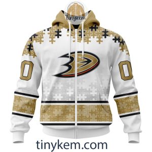 Anaheim Ducks Autism Awareness Customized Hoodie Tshirt Sweatshirt2B2 5483n