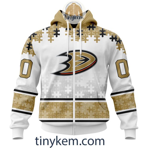 Anaheim Ducks Autism Awareness Customized Hoodie, Tshirt, Sweatshirt