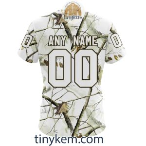 Anaheim Ducks Customized Hoodie Tshirt With White Winter Hunting Camo Design2B7 t2n17
