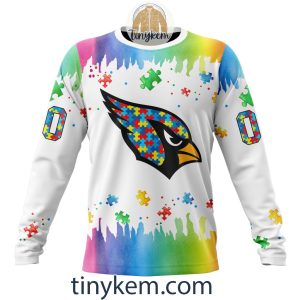 Arizona Cardinals Autism Tshirt Hoodie With Customized Design For Awareness Month2B4 aCFFY