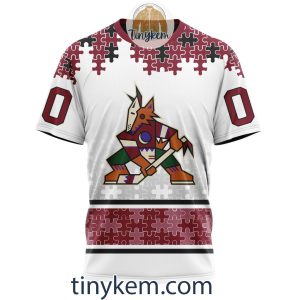 Arizona Coyotes Autism Awareness Customized Hoodie Tshirt Sweatshirt2B6 JLGXP