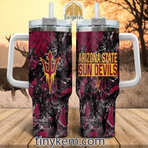 Arizona State Sun Devils Customized 40oz Tumbler With Glitter Printed Style