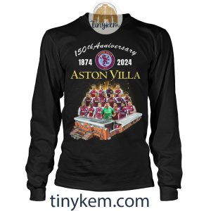 Aston Villa 150th Anniversary 1874 2024 Tshirt2B4 GlGLw