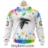 Atlanta Falcons Autism Tshirt, Hoodie With Customized Design For Awareness Month